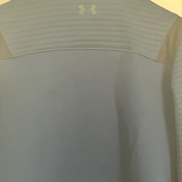 Under Armour Small Blue Storm Dakota Full Zip Ribbed Sleeve Golf Jacket - Picture 9 of 9